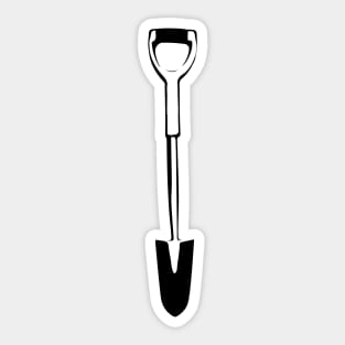 Treeplanting Shovel Spade Sticker